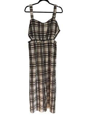 ASOS Plaid Wide Leg Jumpsuit